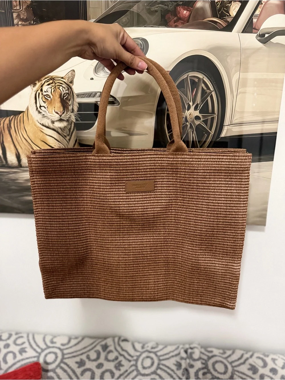 Burberry rattan tote